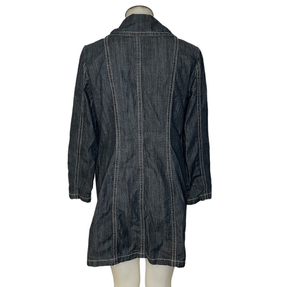 LONG Denim Coat - Picture 3 of 12